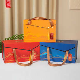 88PD批发即食海参礼盒包装盒空盒1斤2斤4斤红色海鲜礼品盒泡沫冷