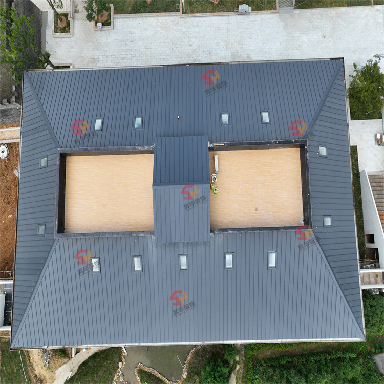 矮立边设备现场加工铝镁锰金属屋面板25330型 0.7-1.2mm深灰色