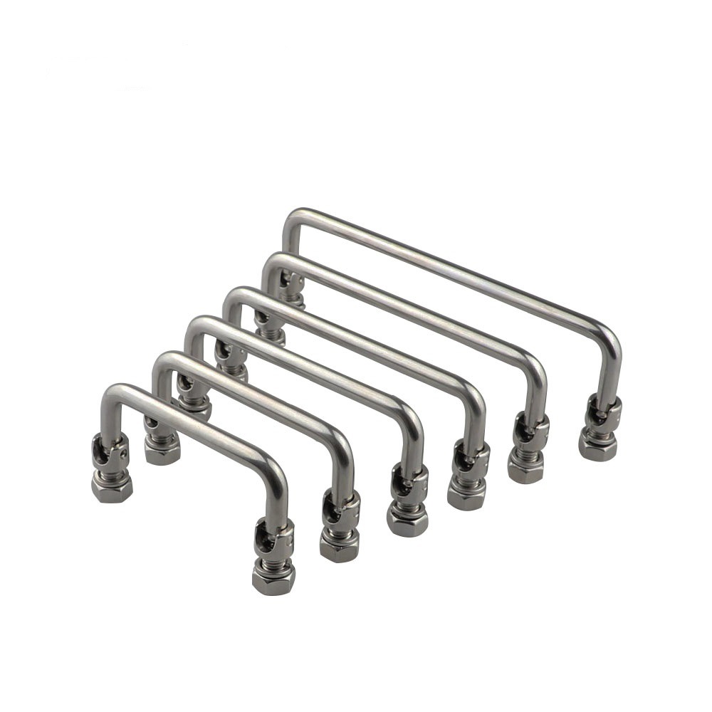 Stainless steel handle, 304 drawer distribution cabinet, industrial handle, distribution box mechanical U-shaped handle, door handle