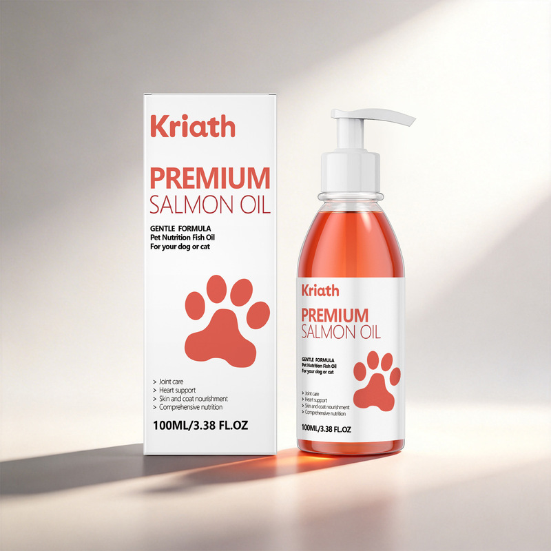 Kriath Pet Salmon Oil Is a Gentle and Nourishing Oil for Dogs That Cares for the Body and Leaves the Fur Soft and Shiny Kriath Pet Salmon Oil Is a Gentle and Nourishing Oil for Dogs That Cares for the Body and Leaves the Fur Soft and Shiny