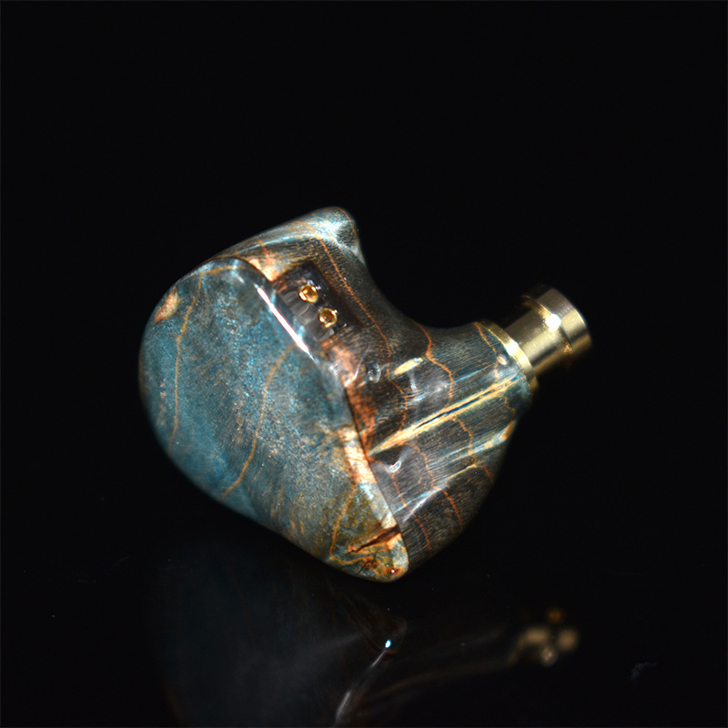 Custom Logo Flat Mouth 0.78 Quicksand Starry Sky Resin Earplugs In-Ear Wired Headphones DIY Hifi Audiophile