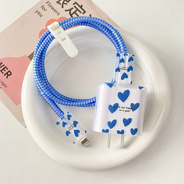 Apple 20W Multiple Royal Blue Love [Black Edition] -The header+line cover 2+1 meter laser treasure blue rope