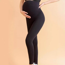 孕妇打底裤新款夏季托腹裤鲨鱼裤瑜伽九分休闲居家裤紧身裤跨境薄