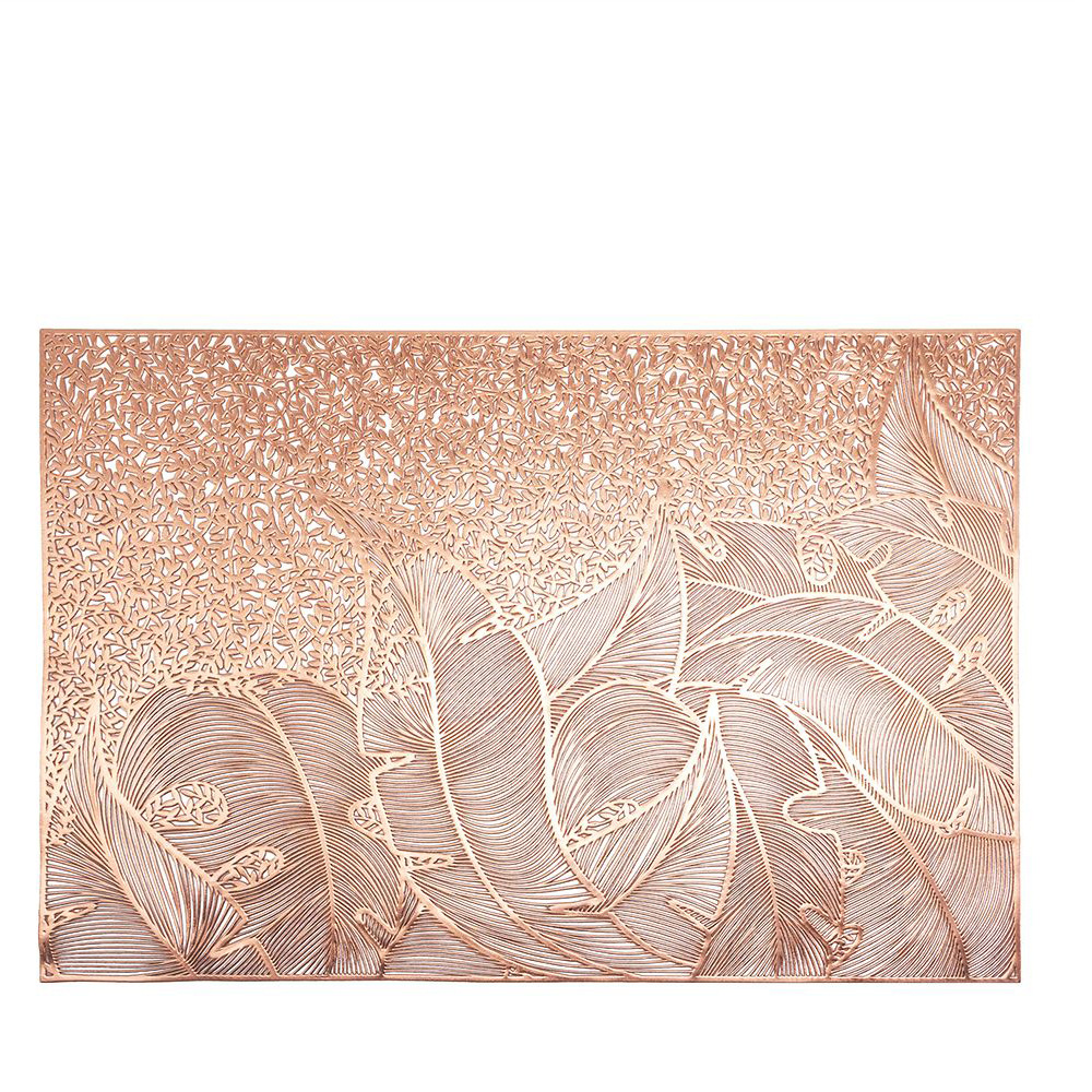 Hoja hueco almohadilla de mesa PVC almohadilla de mesa nórdica aislamiento térmico almohadilla de mesa de oro almohadilla de mesa de taza europea almohadilla de mesa occidental