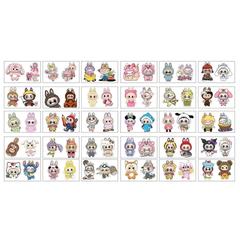 子供の漫画ラブブタトゥーステッカーハイエンドかわいいカラフルな漫画ガールハート一時的なラブブタトゥーステッカー