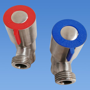 Emeco Stainless Steel Angle Valve Thickened 304 Stainless Steel Lengthened 4 Points Hot and Cold Universal Toilet Faucet Valve JF28