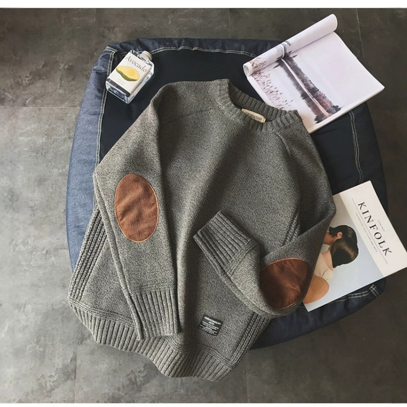 winter demi-season knitted trend fashionable sweater with a round…
