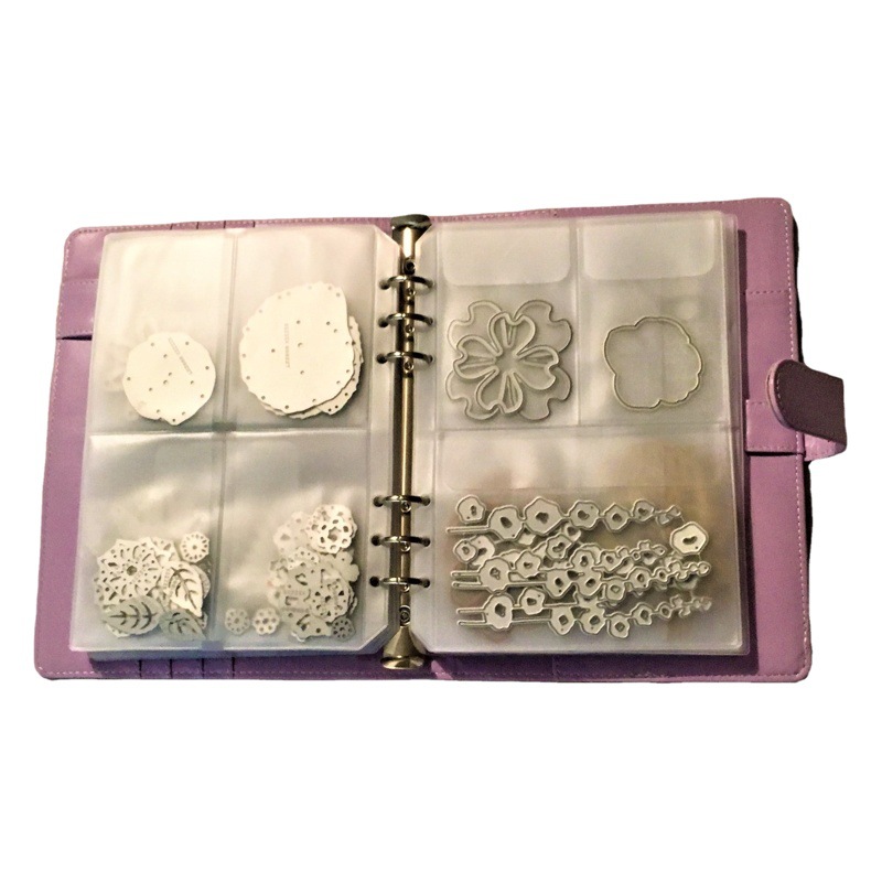 A5/A6 de hojas sueltas etiqueta bolsa de almacenamiento cuenta de mano núcleo interno bolsa de paginación de PVC sello placa de acero cuchillo molde bolsa de almacenamiento de mano