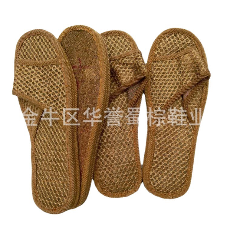 Brown Sole Slippers Wholesale Indoor Light Brown Silk Slippers Running Jianghu Slippers Men's and Women's Silent Mountain Brown Slippers