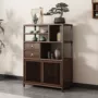 茶室实木乌金茶叶多宝阁