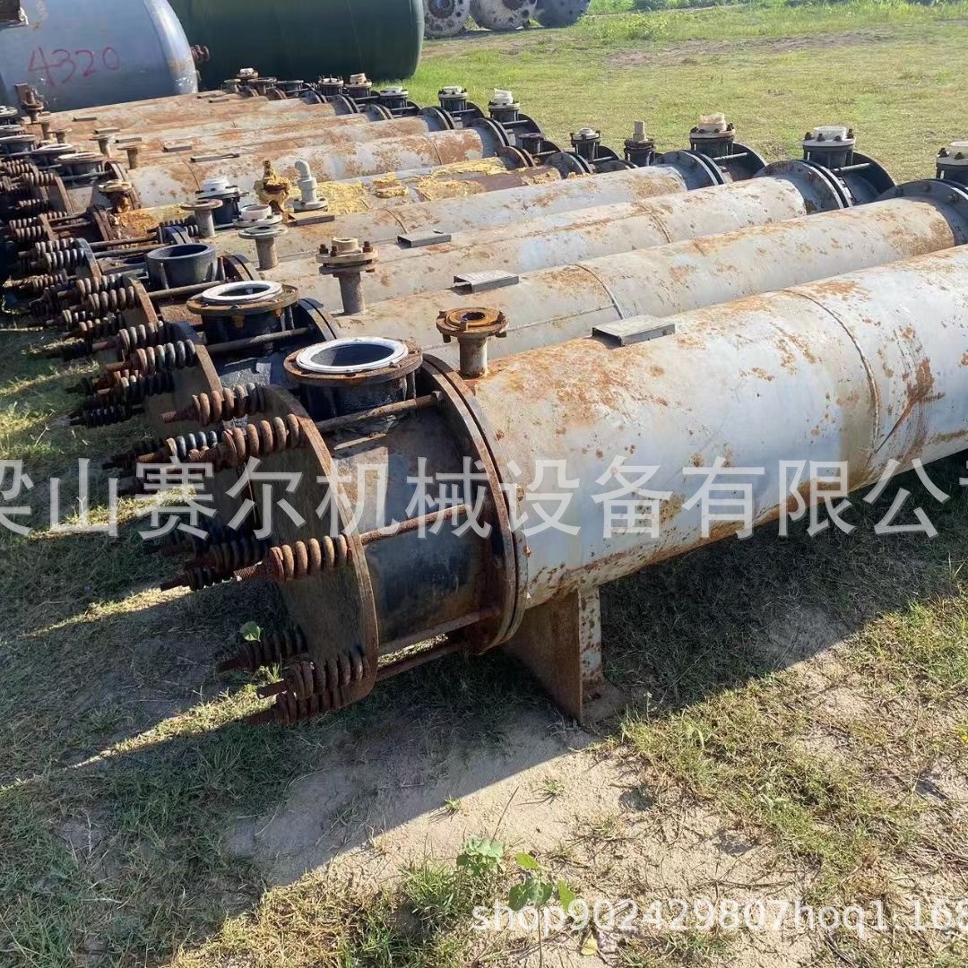 二手石墨冷凝器 工业自动化冷却设备 抗拉强度高 圆孔块状石墨