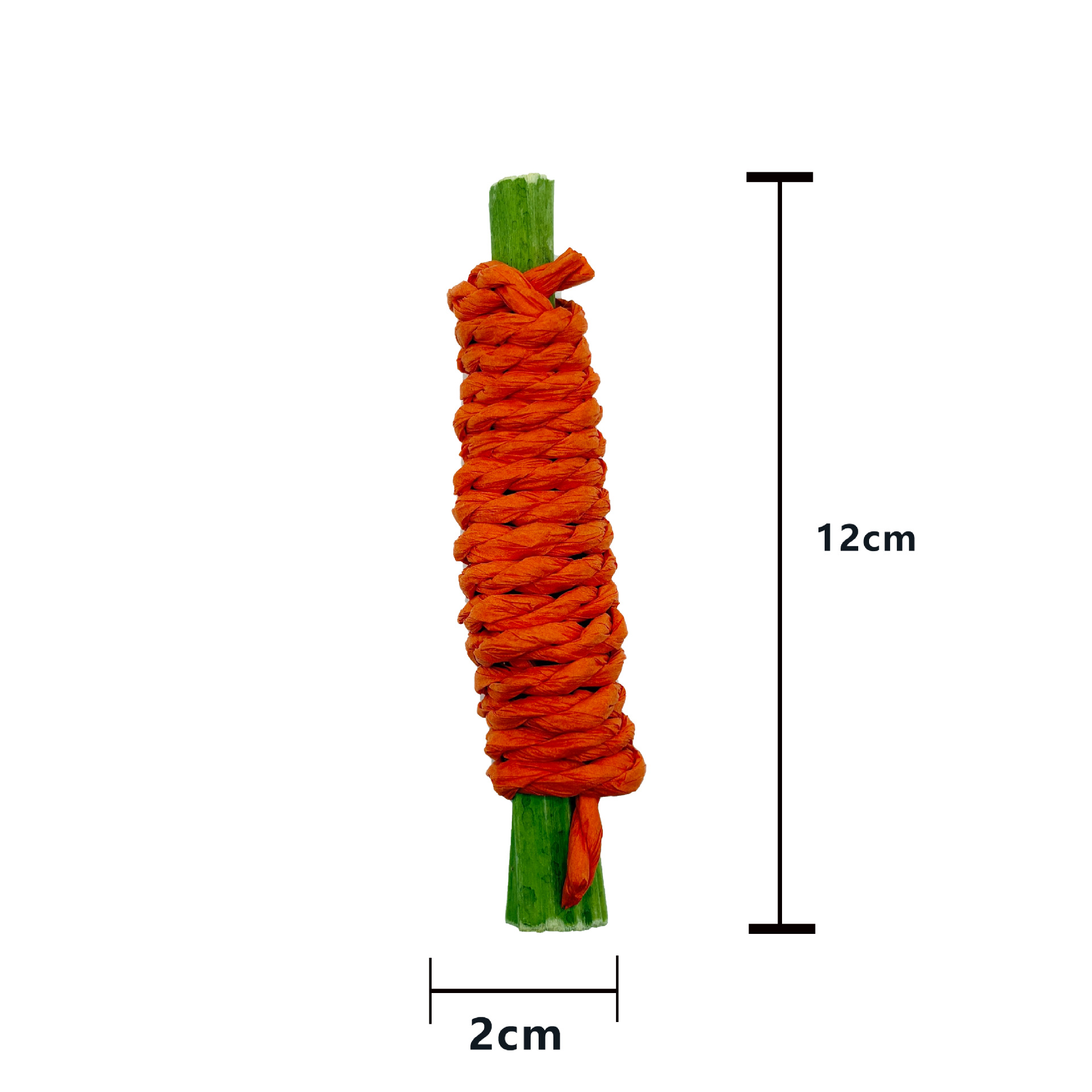Conejo molar papaya tallo hámster cerdo holandés Totoro diente limpieza ayuda digestión merienda cuerda de paja hecha a mano papaya rollo de tallo