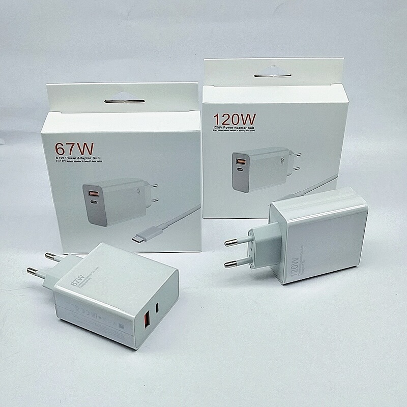 跨境67W欧规超级快充充电器适用于华为小米手机120W多口usb充电头|undefined