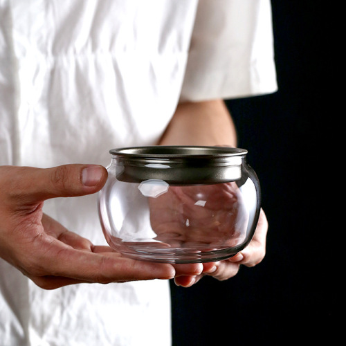 Japanese simple glass built water small tea dregs bucket water bowl tea art kung fu tea set tea ceremony accessories pot tea wash cup wash