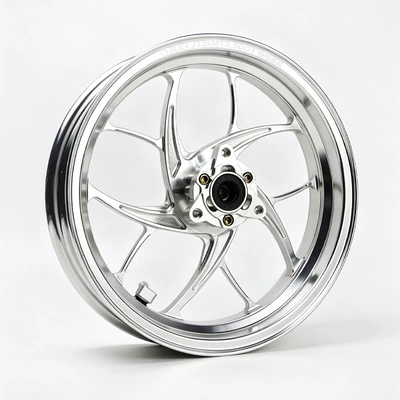 DUCI exclusive Twin Star Motorcycle wheel hub - exclusive-twin-star-wheel-12-inch-25-silver-with-free-aluminum-alloy-valve