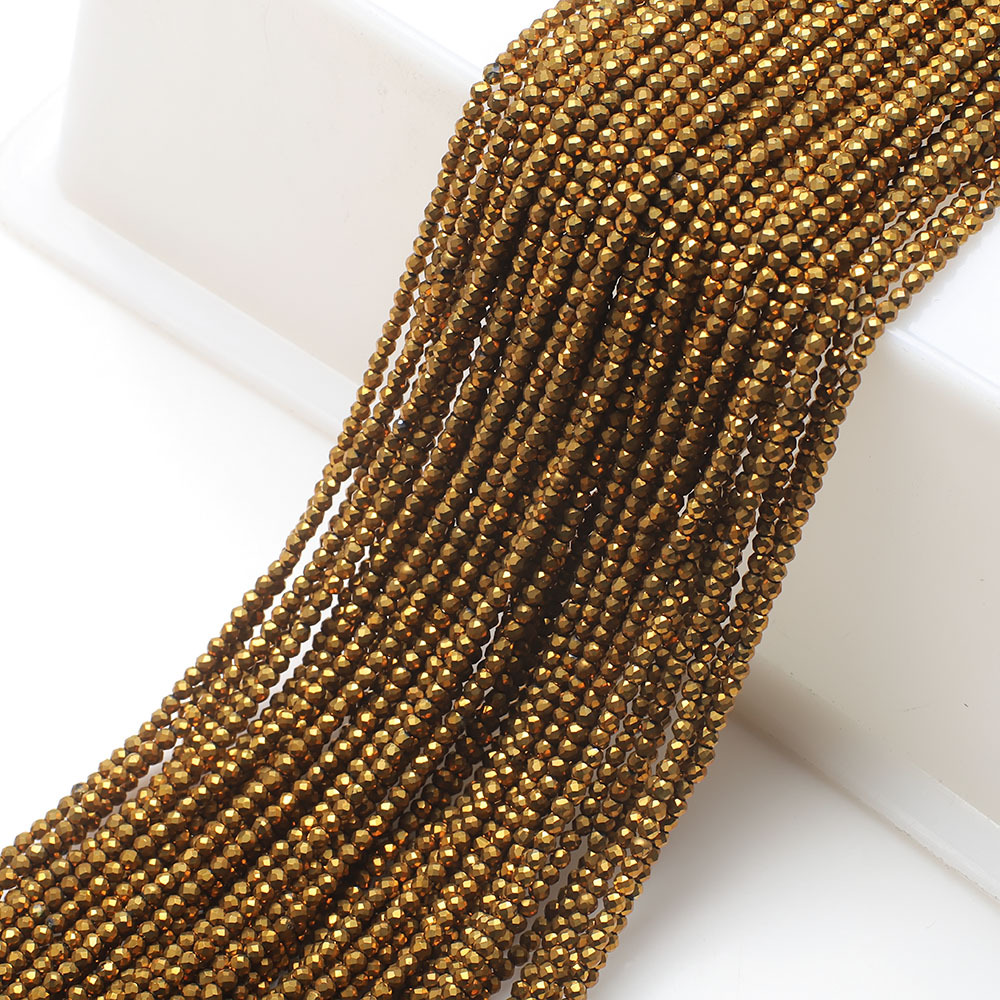 10g Weight Beads Jewelry Making Type 2MM Jewelry Making Size DIY Jewelry Accessories Classification 3 Pieces Per Pack Quantity Glass Material Solid Color Pattern Plating Design Elegant, Simple Style, Streetwear Style 3 Pieces Per Pack 2MM Glass Solid Color DIY Jewelry Accessories Beads 32