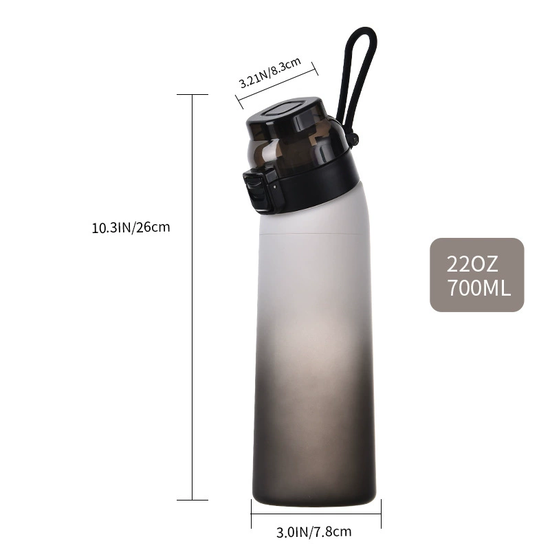 Sports Water Bottle Amazon 650 ml, Flip Lid with Carry Strap, Fruit Design Colors