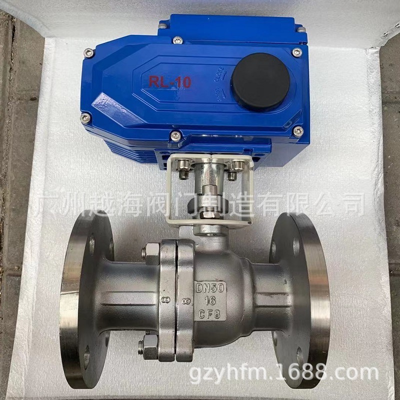 Q941F16P不锈钢304法兰电动球阀高温蒸汽流量比例调节阀