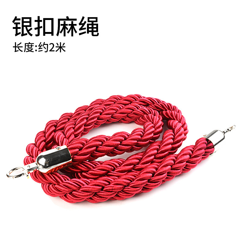 barra de conserjería hotel cuerda de un metro barandilla de alambre de acero inoxidable aislamiento banda de cola barandilla valla de bienvenida columna