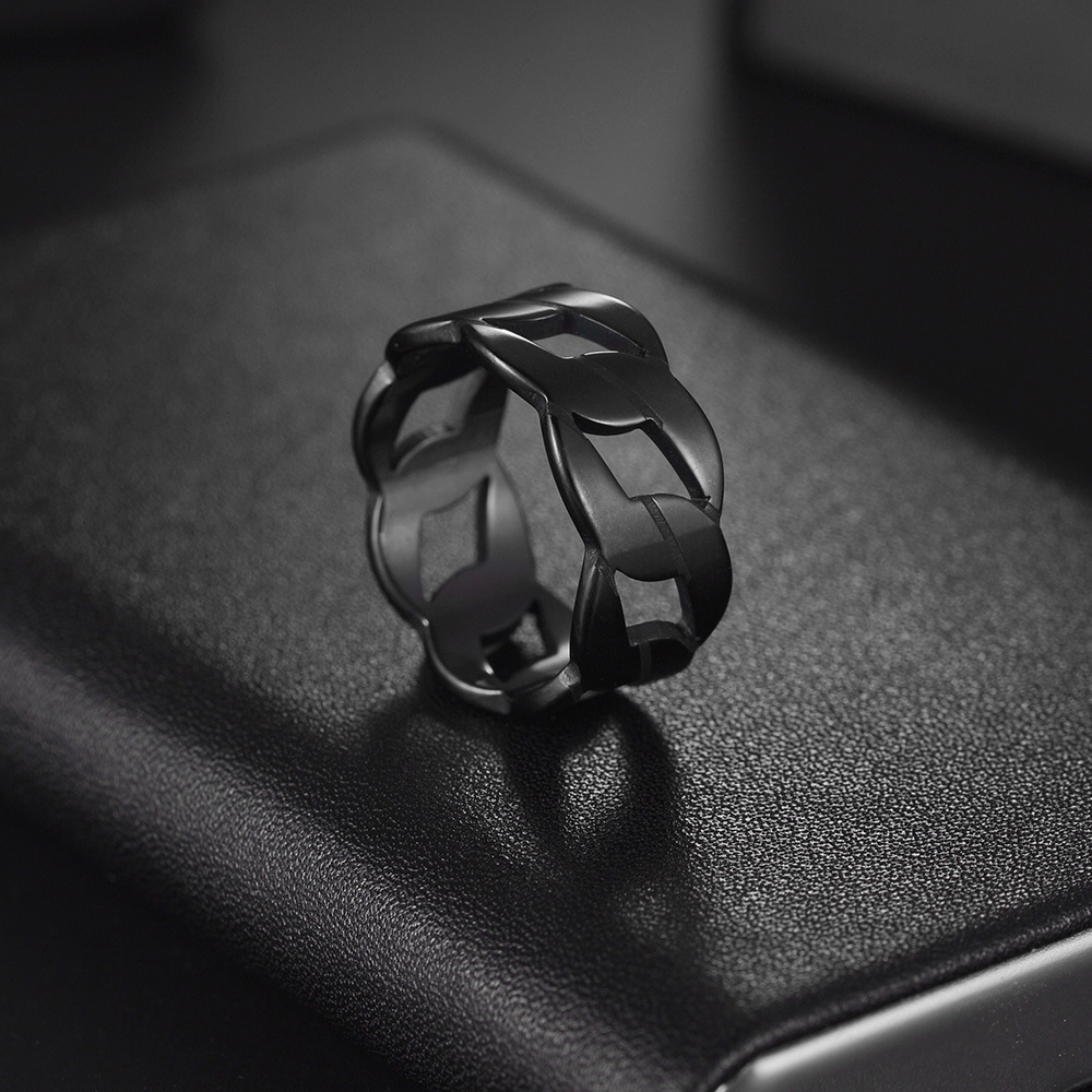 Fashion Circle Stainless Steel Rings Hollow Out Stainless Steel Rings