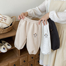 秋冬装婴儿裤加绒保暖束脚长裤外穿男女宝宝韩版宽松哈伦裤灯笼裤