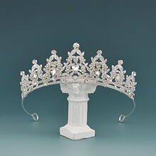 W 24710 Alloy Crystal Princess Crown �Ͻ�ˮ���������� ��