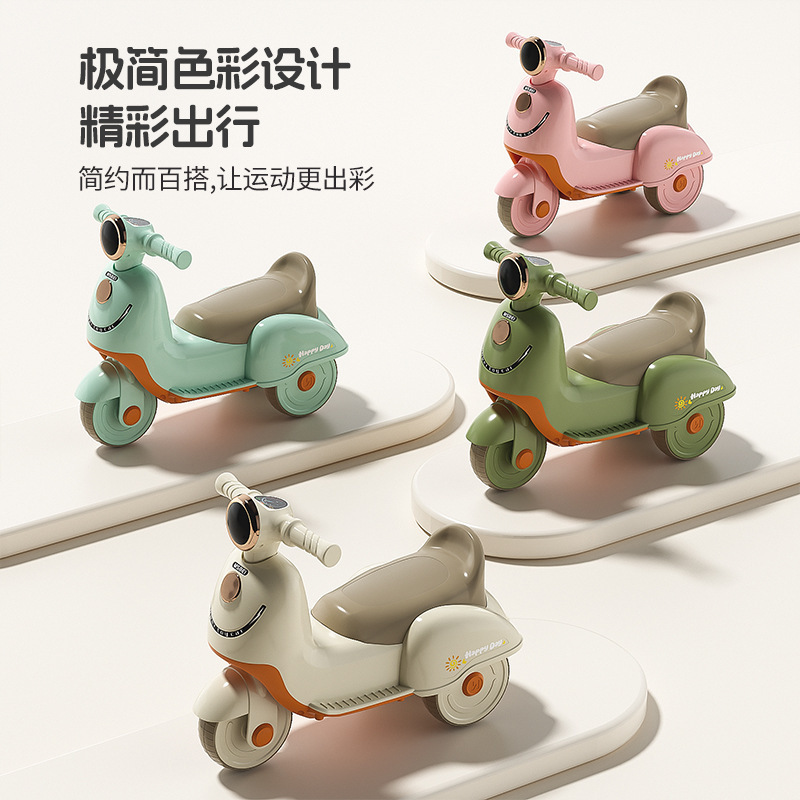 Nuevo coche de equilibrio para bebés, scooter Mulan, 1 - 3 años, coche de juguete para niños y niñas, caminante, triciclo