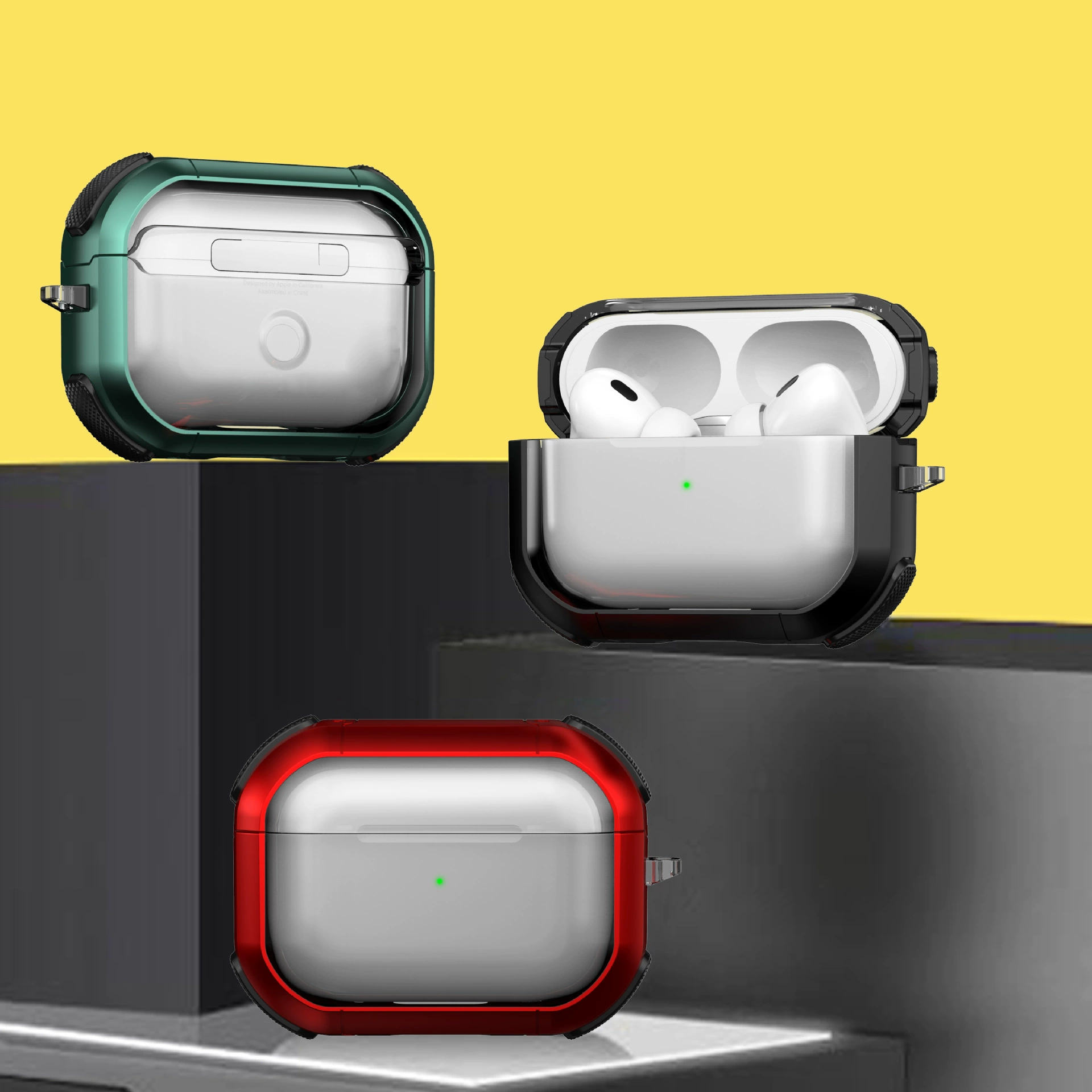 Подходит для airpods Чехол для наушников Apple Защитный чехол Матовый прозрачный Pro/3-го поколения Броня Устойчивый к падению чехол Tiktok Взрывы