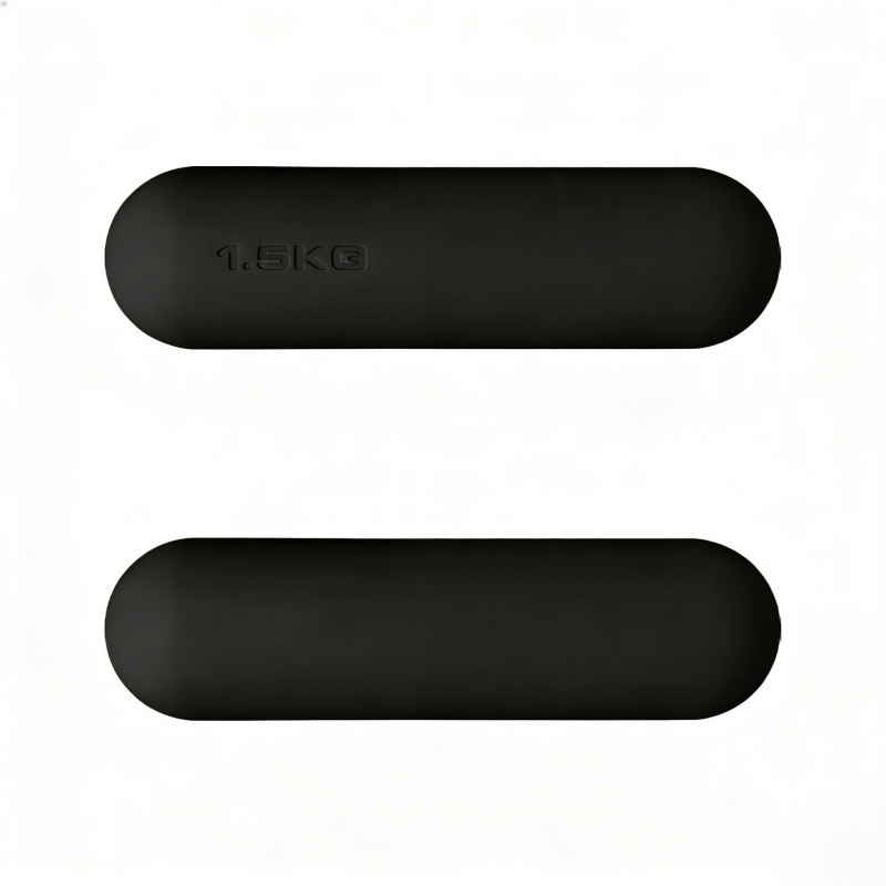 Dumbbell redondo de silicona fijo equipo de fitness yoga pilates entrenamiento de fuerza dumbbell redondo de silicona