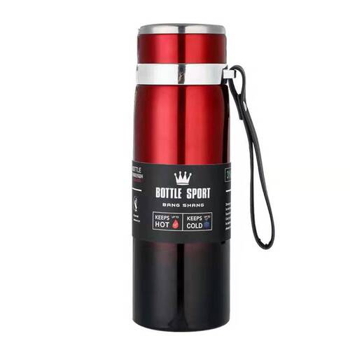 Business Sports Water Bottle 316 Stainless Steel Insulated Cup Portable Strap Large Capacity Vacuum Water Cup Manufacturer Wholesale