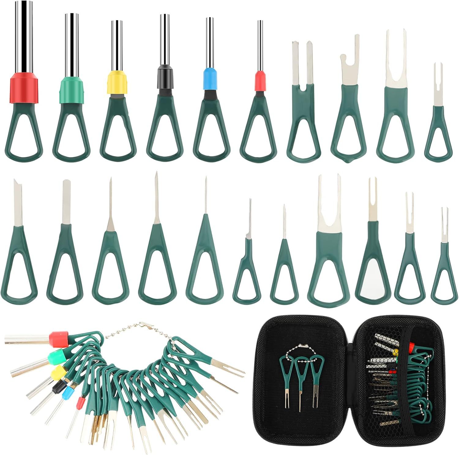 Grevosea Terminal Removal Tool Kit for Car, 21 Pieces Electr