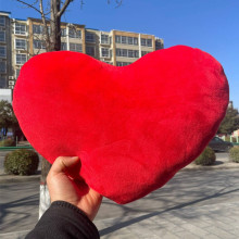 红心抱枕心形靠垫爱心毛绒玩具幼儿园舞蹈道具礼品婚庆摆件LOGO