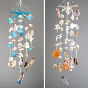Handmade Shell Wind Chime Hanging Decoration DIY Production Material Package Kindergarten Family Activities Full Set of Materials Direct Sales Hot Sale