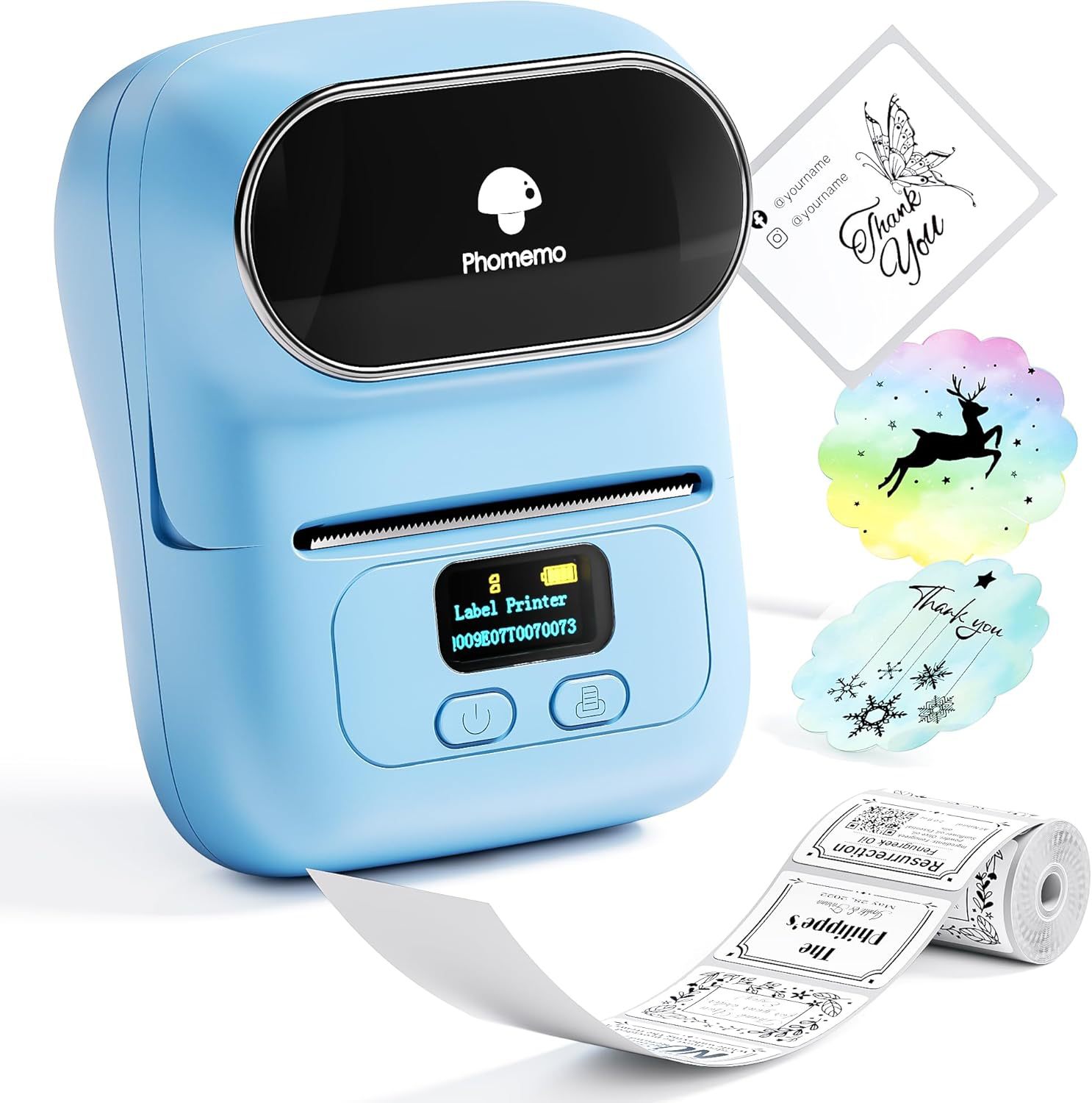 Impresora de Etiquetas Comercial Phomemo M110, Mini Impresora Térmica Portátil Bluetooth, Impresora Transfronteriza, Logotipo al por Mayor