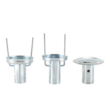 定制螺纹头圆夹头拖把配件圆形平铁头可替换棉纱拖把配件窗刮地刮