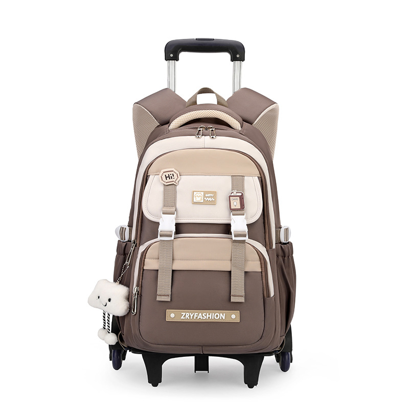 Nueva mochila escolar estilo japonés con gran capacidad, mochila con ruedas informal para estudiantes de primaria, mochila versátil para estudiantes de secundaria