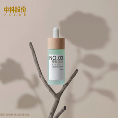 Manufacturer 10ml 30ml eco-friendly bamboo wood ring essential oil dropper bottle perfume mini glass screw mouth bottle wholesale