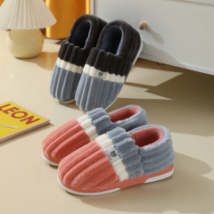 Cotton Slippers for Men Autumn and Winter Home Indoor Household Thicker Sole Fuzzy Non-slip Home 2022 New Cotton Slippers for Women Wholesale