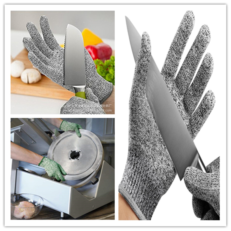 厂家直销HPPE防割手套防切割食品级屠宰厨房木工花园劳保手套专用