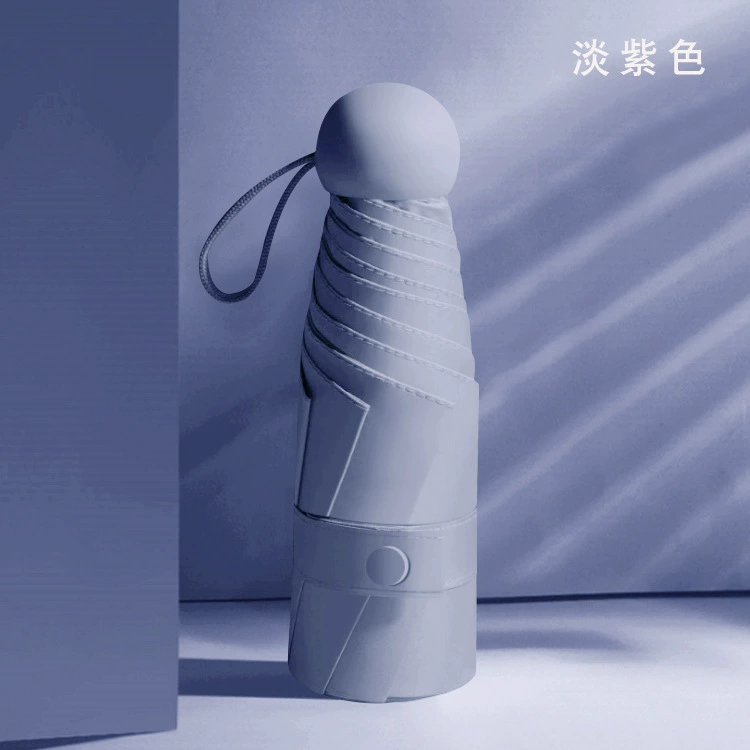Umbrella solar-powered, small capsule, increased thickness, sun protection, UF-protection, gradient