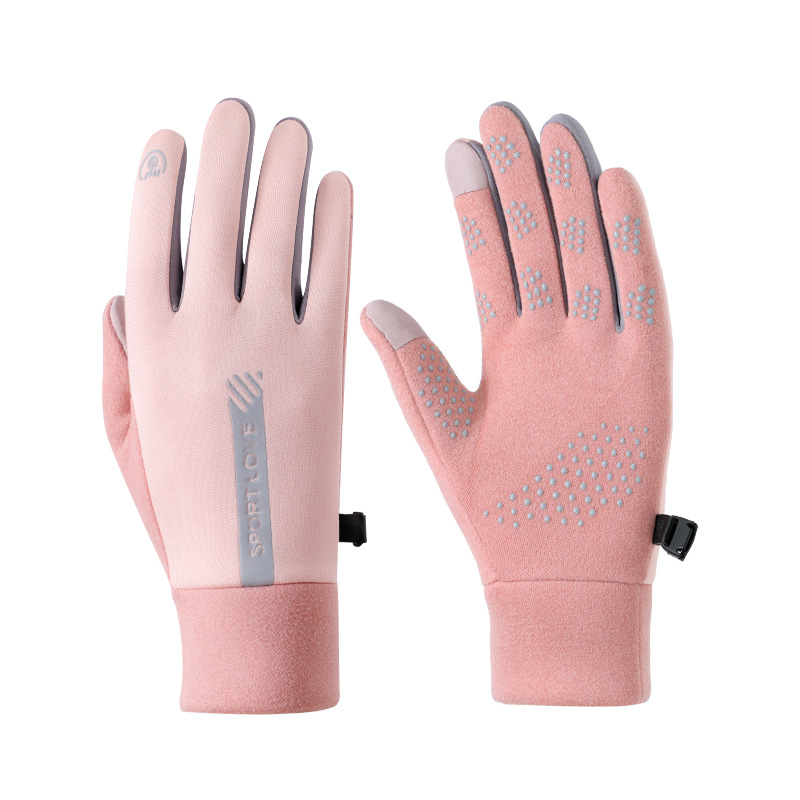 Gants chauds d'hiver pour femmes, cyclisme en plein air, écran tactile, polaire, coupe-vent, sport, course à pied, randonnée, antidérapants, électriques_voghion.com