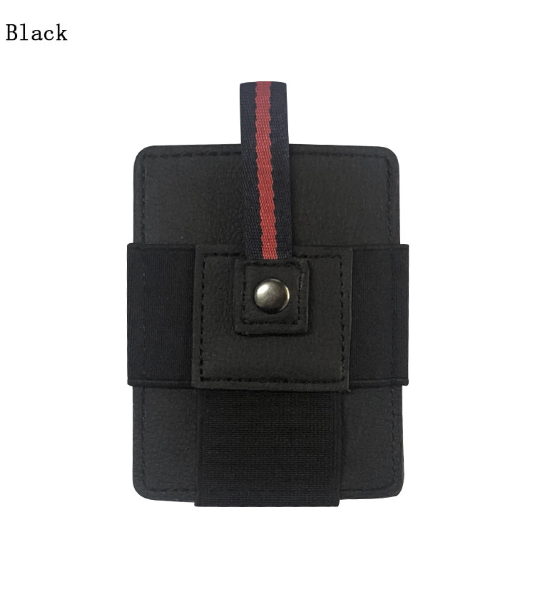 Korean Work Permit Card Holder Mini Buckle Leather Thin Card Holder Wholesale display picture 4