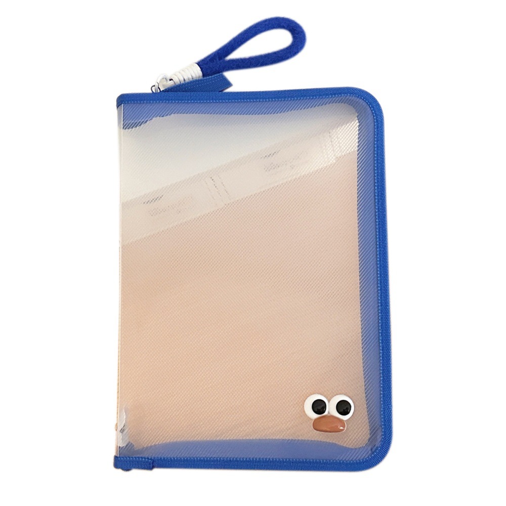 Bolsa de archivo de gran capacidad en color, bolsa de archivo transparente para examen de estudiante, bolsa de almacenamiento de papel de prueba con cremallera A4 al por mayor