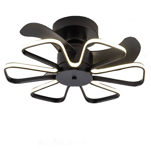 Nordic large wind-powered ceiling fan light, minimalist dining room and bedroom integrated ceiling fan light, variable frequency ceiling fan light with fan for living room