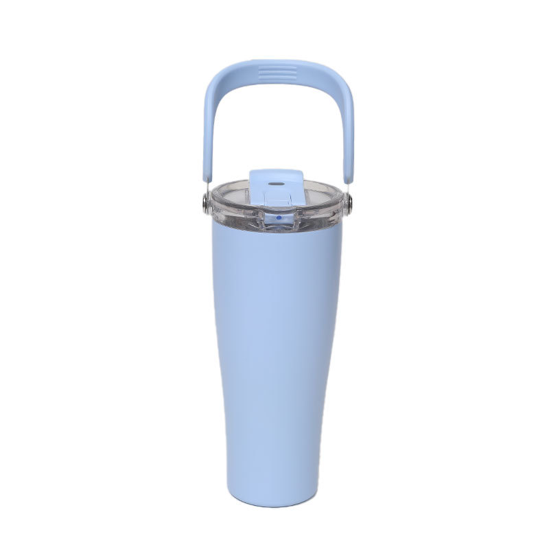 Amazon 40 Taza de agua de acero inoxidable roja Taza de oficina al aire libre Taza de aislamiento de calor de mujer Taza de acero inoxidable