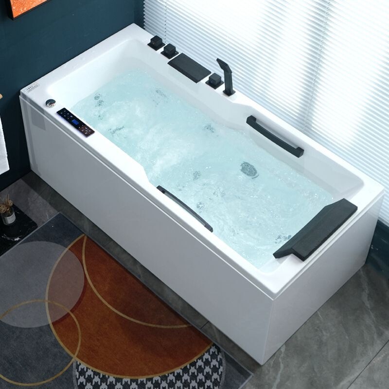 Acrylic bathtub for small spaces, adult home use, independent jet massage, constant temperature heating, single-person soaking tub for guesthouses Acrylic bathtub for small spaces, adult home use, independent jet massage, constant temperature heating, single-person soaking tub for guesthouses