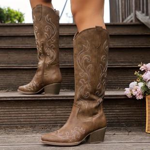 2025�¿�羳���Q Women's Boots Ůʽ�r�д̽�ţ��ѥ