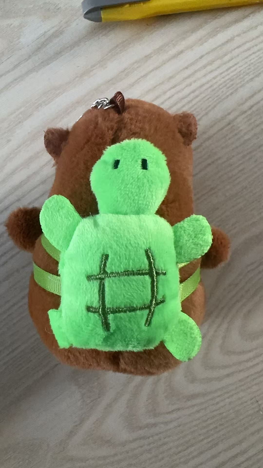 Kapibara puf puf pulseras Kapibara puff puff doll pellizco muñeco de peluche capibara colgante chirrido