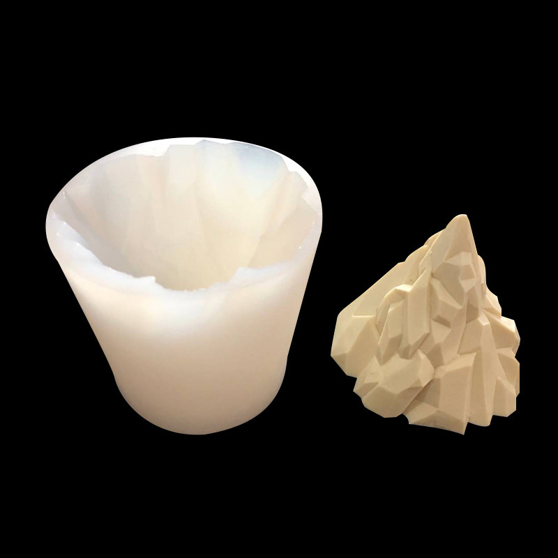 3D volcán glaciar modelado molde de silicona helado mousse de chocolate ritmo seco molde para hornear