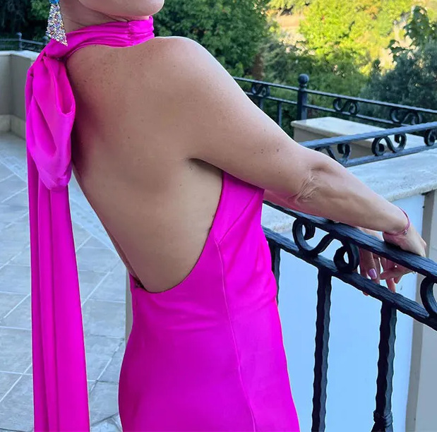 High Waist Waist Line Banquet, Party Occasion Halter Neck Neckline Slim Fit Type Wholesale Elegant Backless Solid Color Banquet Party Halter Neck Sleeveless Party Dress